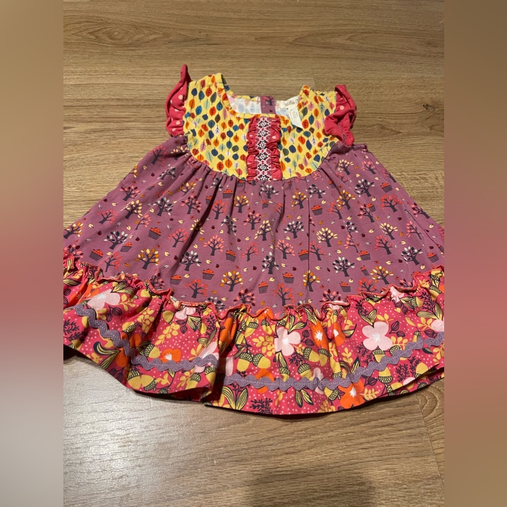 Matilda Jane saffron flutter trees fall  top sz 10